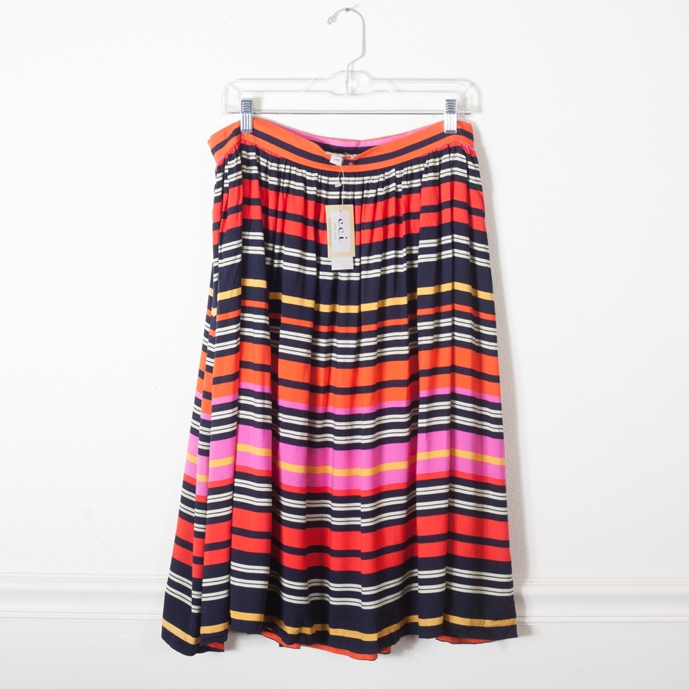 Eci RETRO 50s 60s Style High Waist Midi Skirt